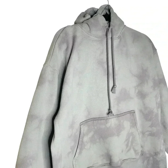 Tna Aritzia Cozy Fleece Boyfriend Crewneck in Purple Tie Dye Oversized Size 2 - Picture 6 of 11